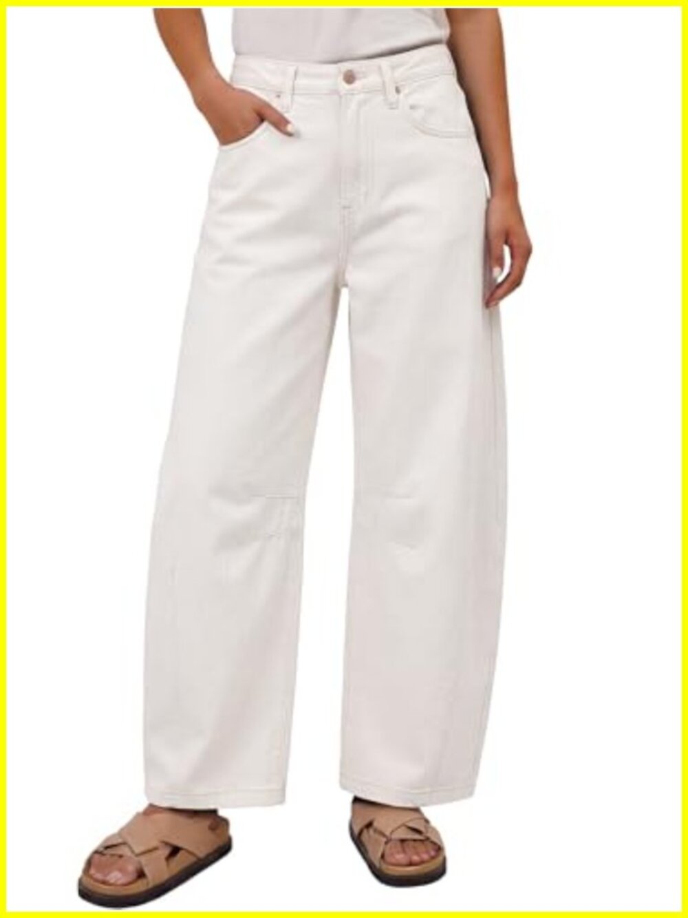 Wide Leg Barrel Jeans Baggy Relaxed Fit Denim Pants Mid-Rise Slouchy